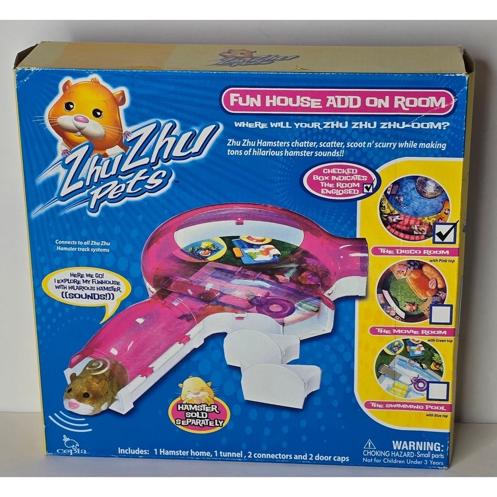 ZHU ZHU PETS FUN HOUSE ADD ON ROOM "THE DISCO ROOM"